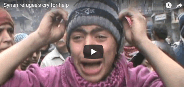 Syrian refugee's cry for help