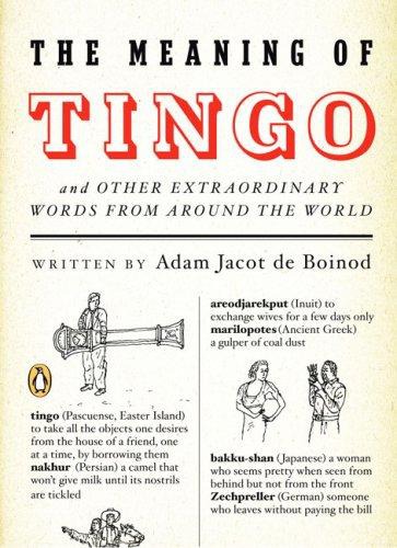 The Meaning of Tingo  And Other Extraordinary Words from Around the World - Adam Jacot De Boinod
